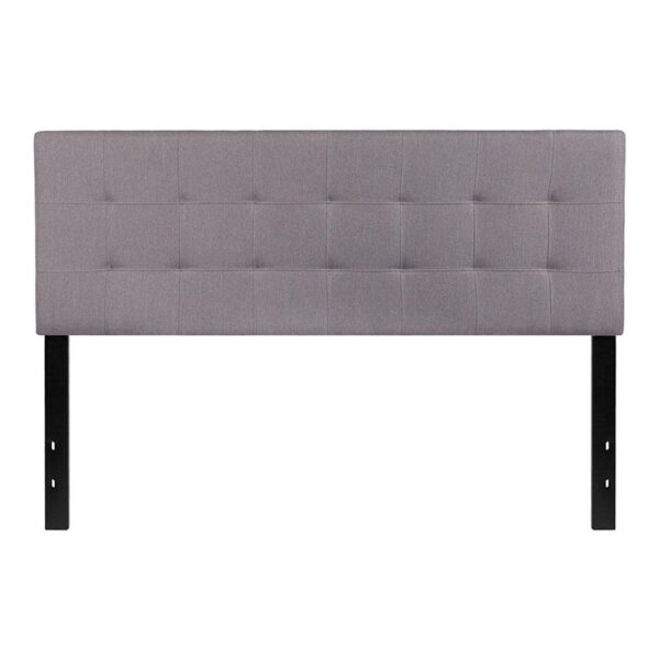Bedford Tufted Upholstered Queen Size Headboard in Fabric - Image 12