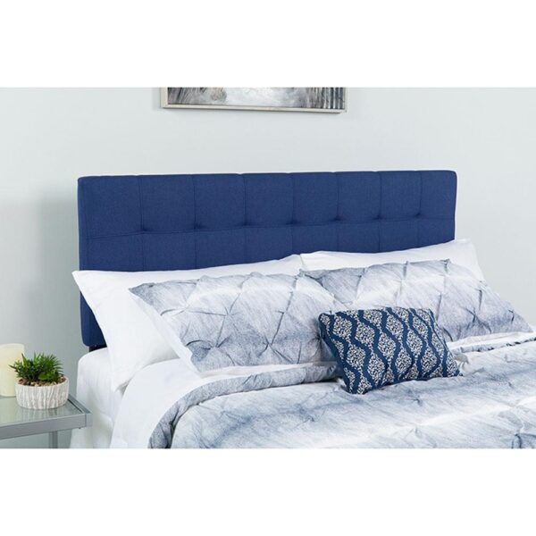 Bedford Tufted Upholstered Queen Size Headboard in Fabric - Image 37