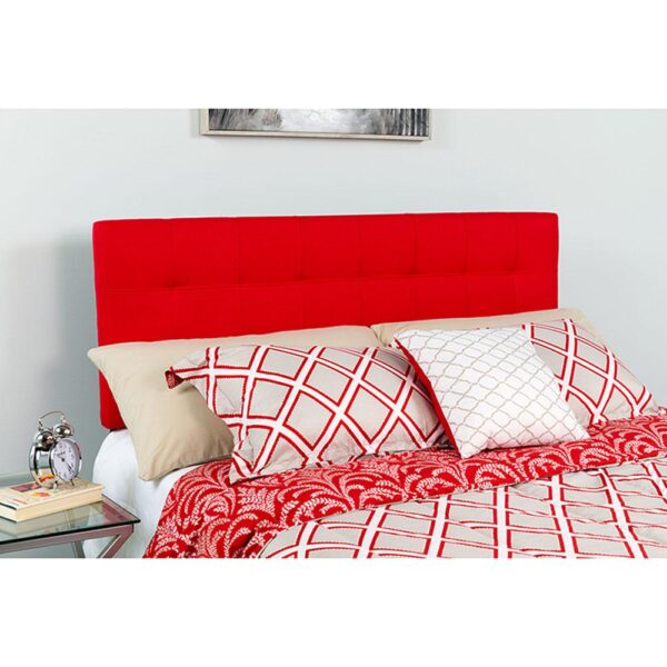 Bedford Tufted Upholstered Queen Size Headboard in Fabric - Image 38