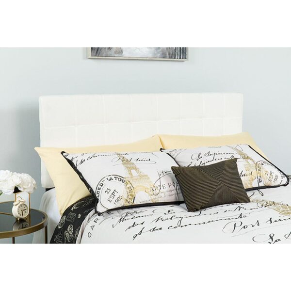 Bedford Tufted Upholstered Queen Size Headboard in Fabric - Image 31