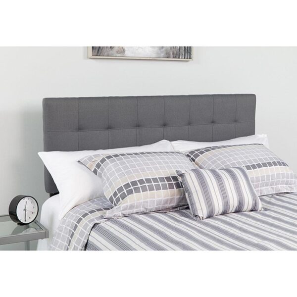 Bedford Tufted Upholstered Twin Size Headboard in Fabric - Image 10