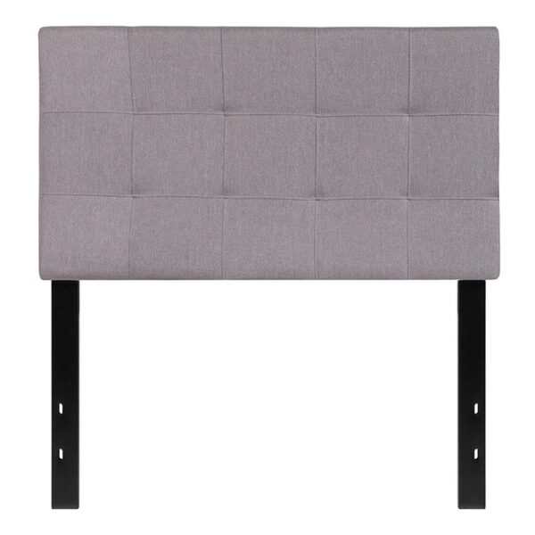 Bedford Tufted Upholstered Twin Size Headboard in Fabric - Image 15