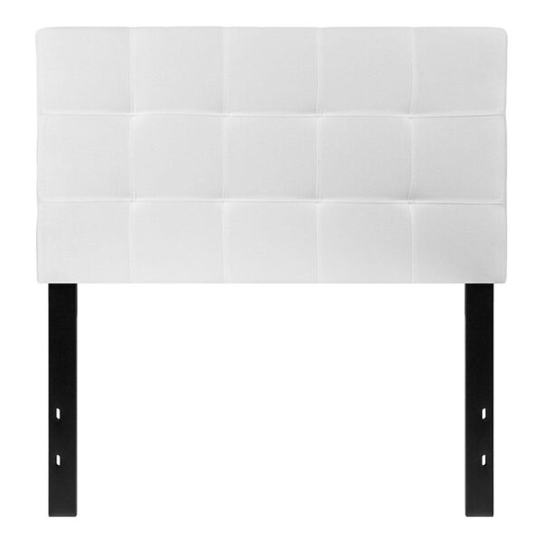Bedford Tufted Upholstered Twin Size Headboard in Fabric - Image 2