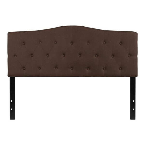 Cambridge Tufted Upholstered Queen Size Headboard in Fabric - Image 52