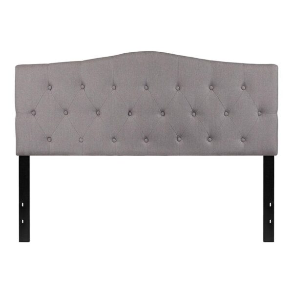 Cambridge Tufted Upholstered Queen Size Headboard in Fabric - Image 38
