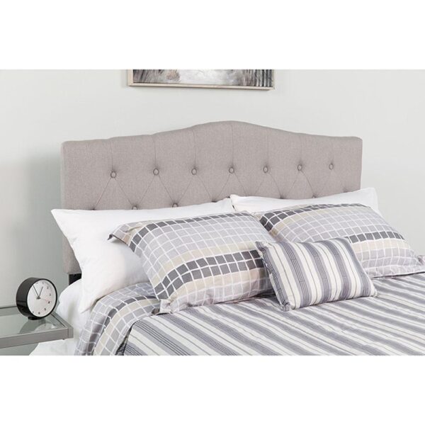 Cambridge Tufted Upholstered Twin Size Headboard in Fabric - Image 13