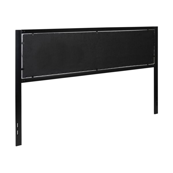 Bristol Metal Tufted Upholstered King Size Headboard in Light Gray - Image 8