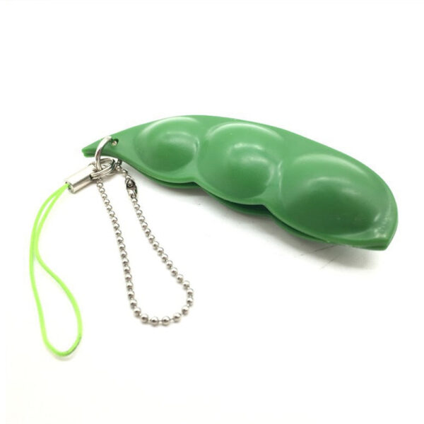 Squishy Squeeze Peas Beans Keychain - Image 3