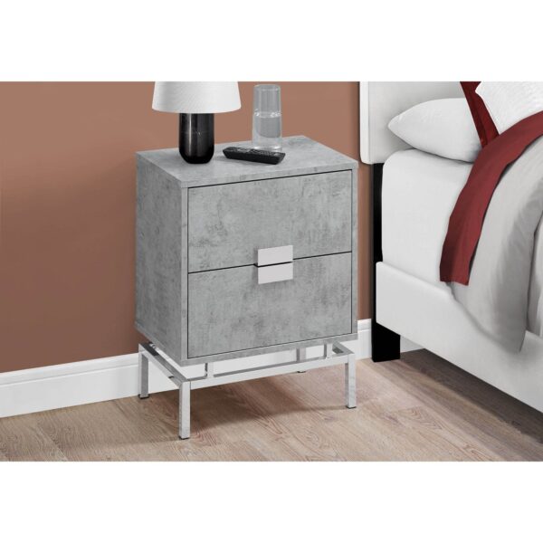 Monarch Specialties Accent, End, Night stand, Side Table, 2 Drawers, - Image 3