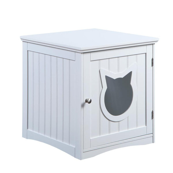 Cat House Side Table, Nightstand Pet House, Litter Box Enclosure - Image 8