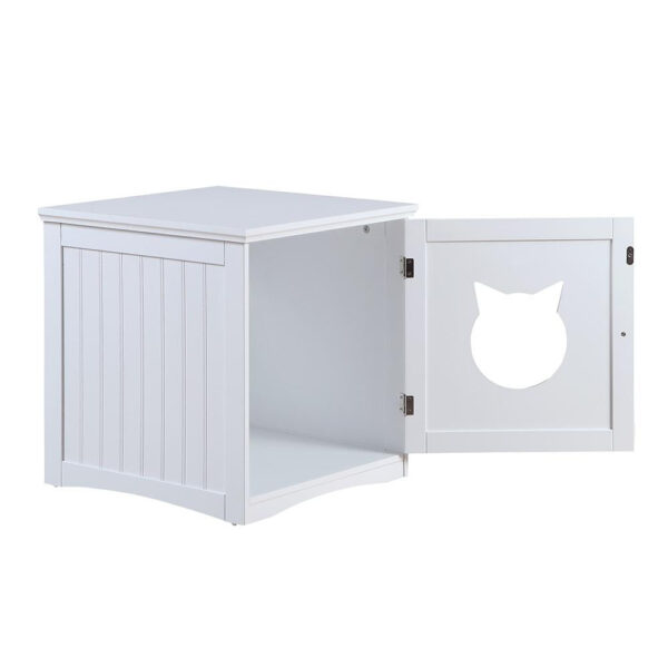 Cat House Side Table, Nightstand Pet House, Litter Box Enclosure - Image 11