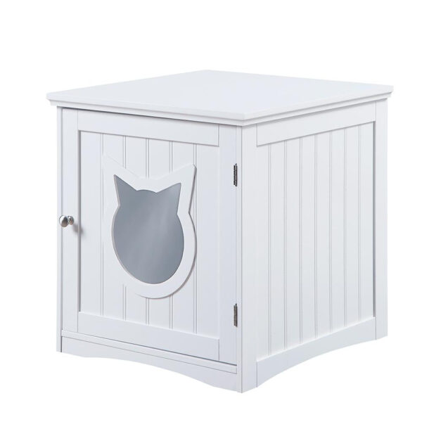 Cat House Side Table, Nightstand Pet House, Litter Box Enclosure - Image 10