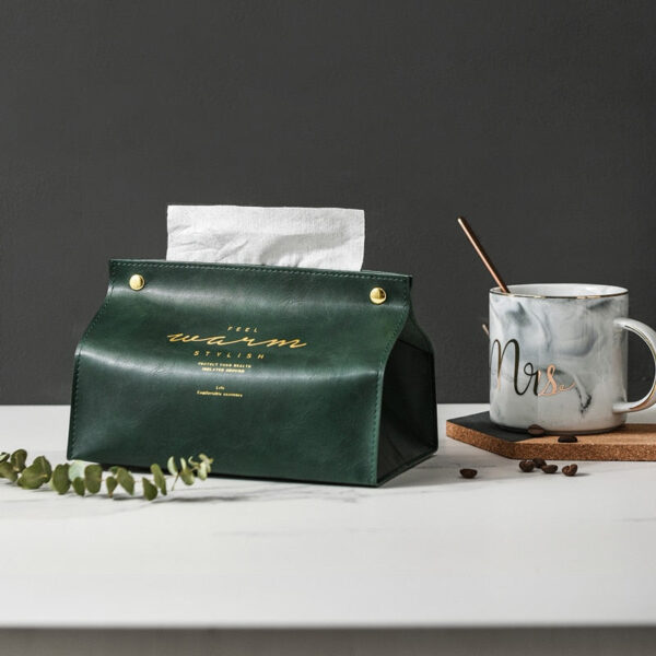 Leather Tissue Box Case - Image 2