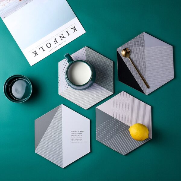 Geometric Cork Place Mats - Image 2