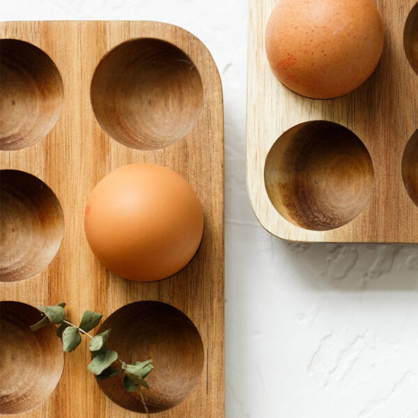 Wooden Egg Rack