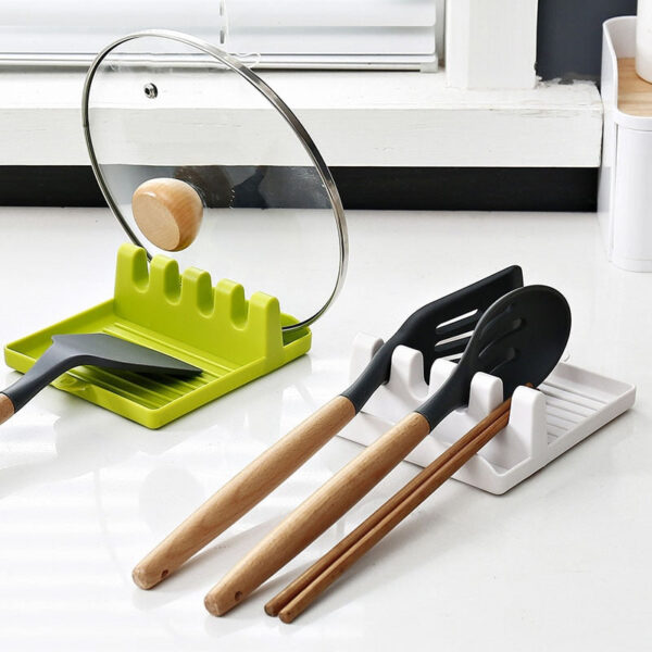 Kitchen Spoon Holders Fork Spatula Rack Shelf Organizer Plastic Spoon