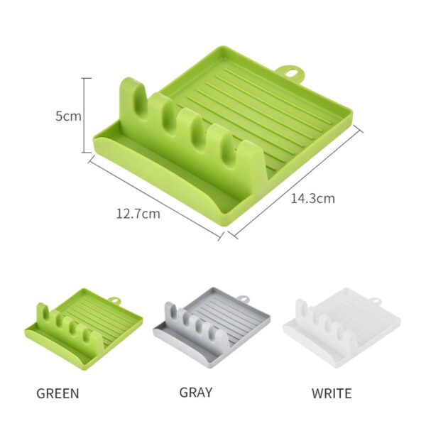 Kitchen Spoon Holders Fork Spatula Rack Shelf Organizer Plastic Spoon - Image 6