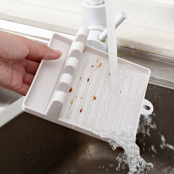 Kitchen Spoon Holders Fork Spatula Rack Shelf Organizer Plastic Spoon - Image 4