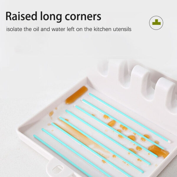 Kitchen Spoon Holders Fork Spatula Rack Shelf Organizer Plastic Spoon - Image 5