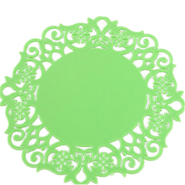 Lace Flower Doilies Silicone Coaster Tea Cup Mats - Image 2