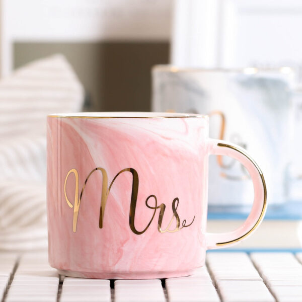 Marble Ceramic Coffee Mug 380ml - Image 2