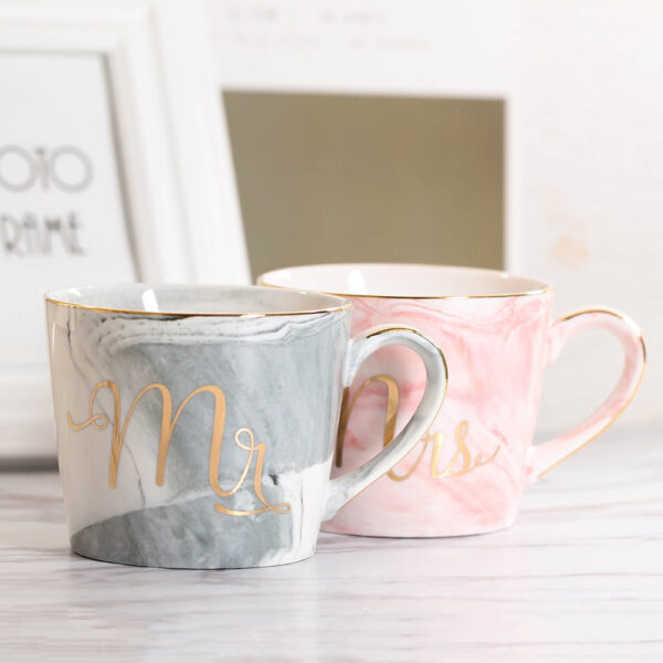 Marble Ceramic Coffee Mug 380ml - Image 6