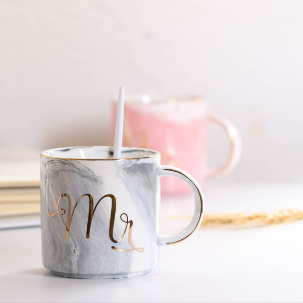 Marble Ceramic Coffee Mug 380ml - Image 4