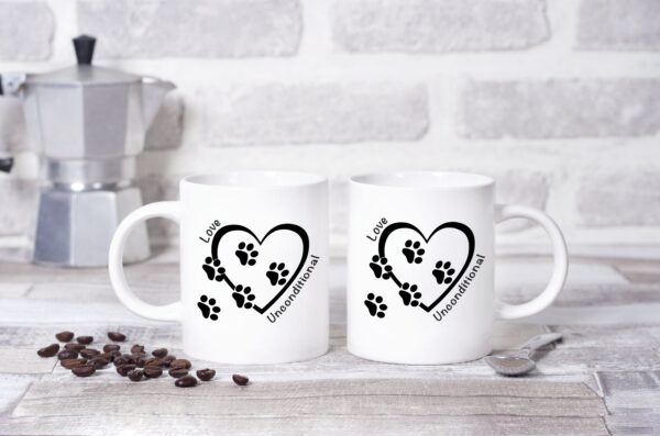 Dog Love Unconditional Heart Mug - Image 4