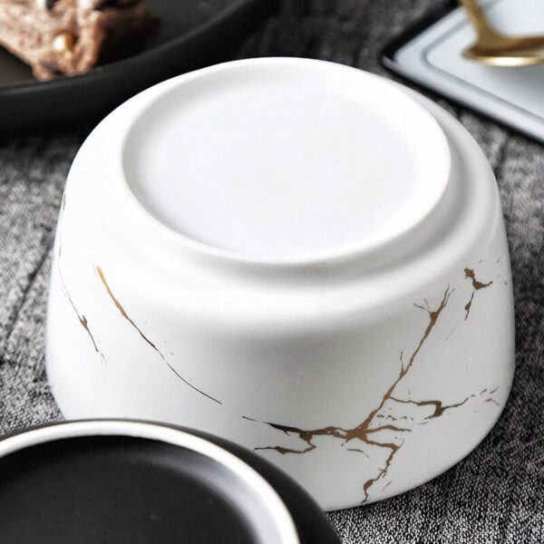 Marble Ceramic Bowl Home Tableware Set Nordic - Image 4