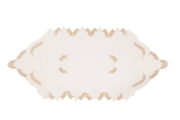 XD18214 Anais Elegant Lace Embroidered Cutwork Table Runner - Image 2