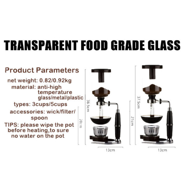 Siphon coffee maker Tea Siphon pot - Image 6