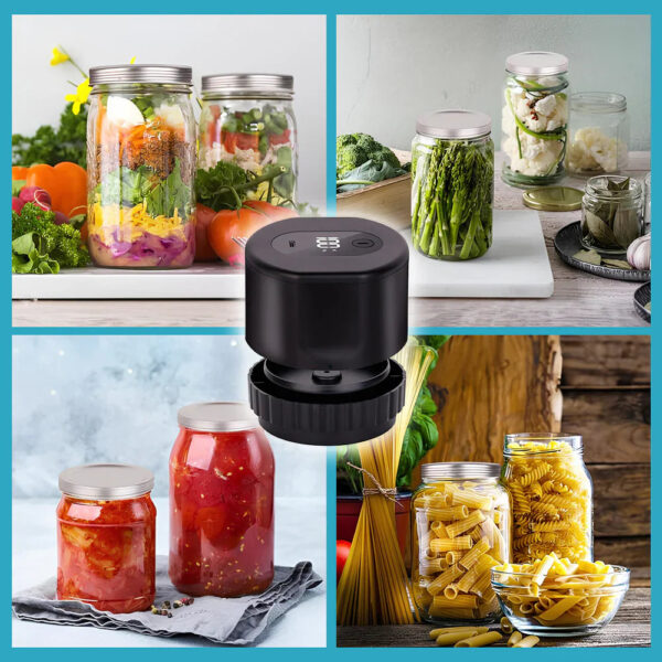 Jar Vacuum Sealer (+10 Reusable Lids) - Image 4