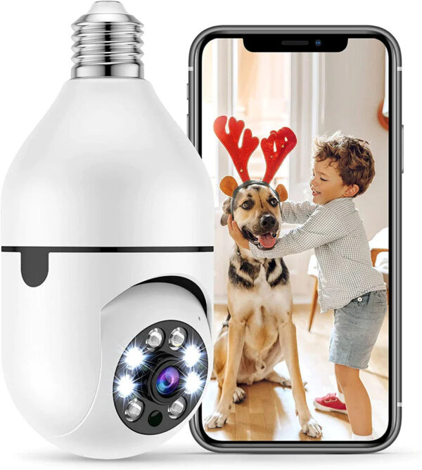 360 Wifi Light Bulb Auto Tracking Camera