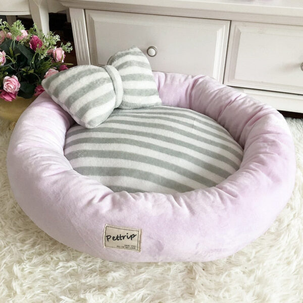 Round Warm Pet Bed