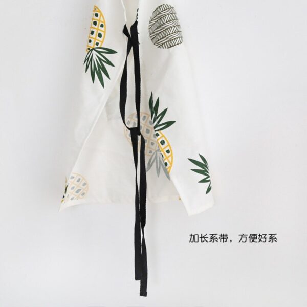 Pineapple Print Cotton Apron - Image 5