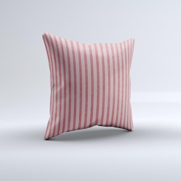 Pink Vintage Stripe Pattern v7 ink-Fuzed Decorative Throw Pillow - Image 5