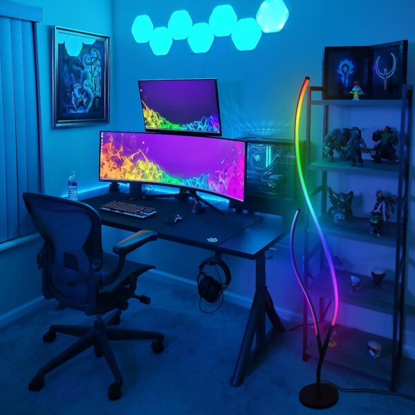 RGB Ripple Floor Lamp - Image 7