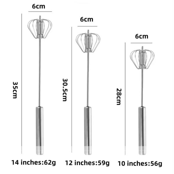 Stainless Steel Semi-Automatic Whisk - Image 7