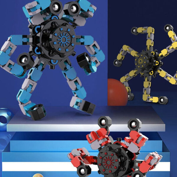 Spyderbot Fidget Transformable Chain Spinner Toy - Image 5