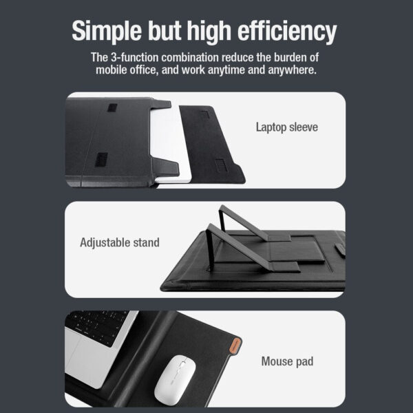 Laptop Sleeve Bag with Laptop Stand and Mouse Pad - Image 12