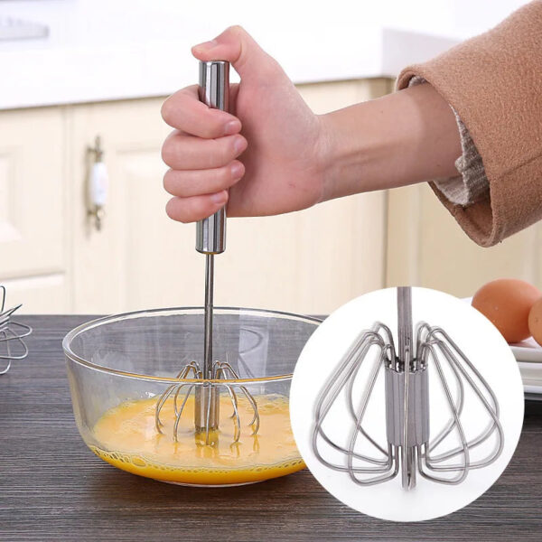 Stainless Steel Semi-Automatic Whisk - Image 4