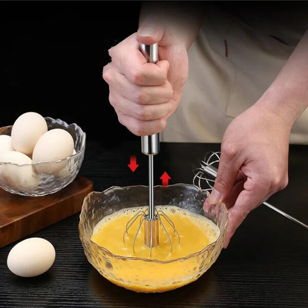 Stainless Steel Semi-Automatic Whisk - Image 3