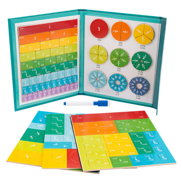 Magnetic Fraction Educational Puzzle - Image 5