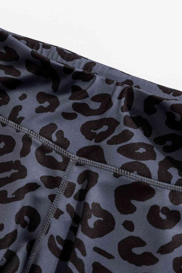 Leopard Cutout Sports Bra and Leggings Set - Image 5