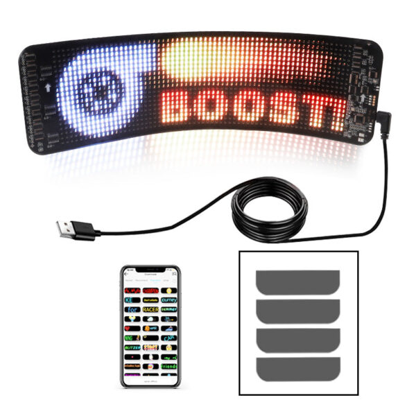 LED Customizable Fun Ride Bluetooth Car Sign - Image 4