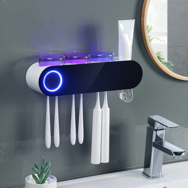 UV Sanitizer Toothbrush Holder Bathroom Organizer - Image 2