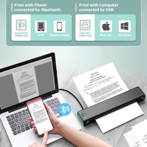 MobiPrint™ A4 Portable Thermal Printer - Image 2