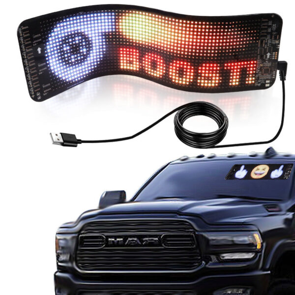 LED Customizable Fun Ride Bluetooth Car Sign - Image 5