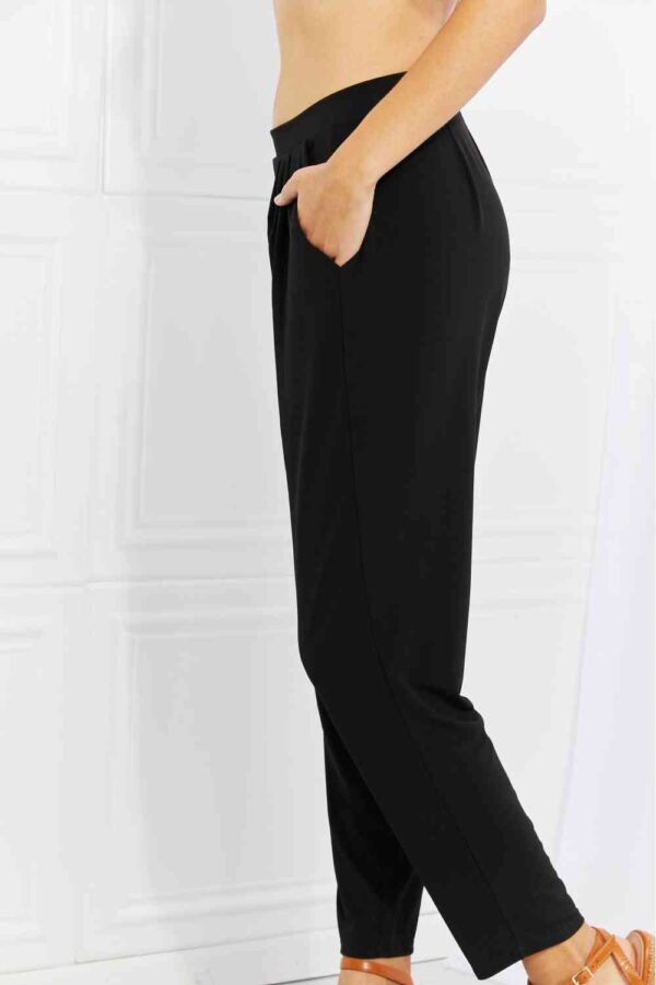 Zenana Pleated High Waist Pants with Side Pockets - Image 5