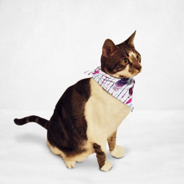 Colorful Native Feathers Cat & Dog Bandana - Image 3